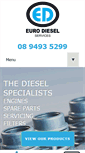 Mobile Screenshot of eurodiesel.com.au